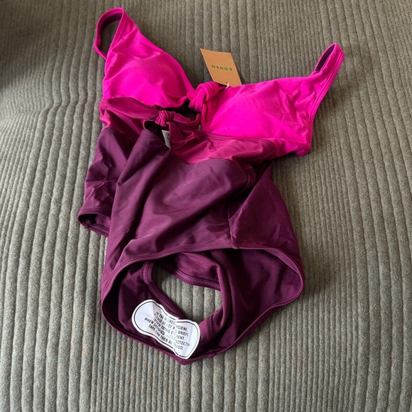 Boden Pink and Purple Swimsuit - Picture 3 of 4